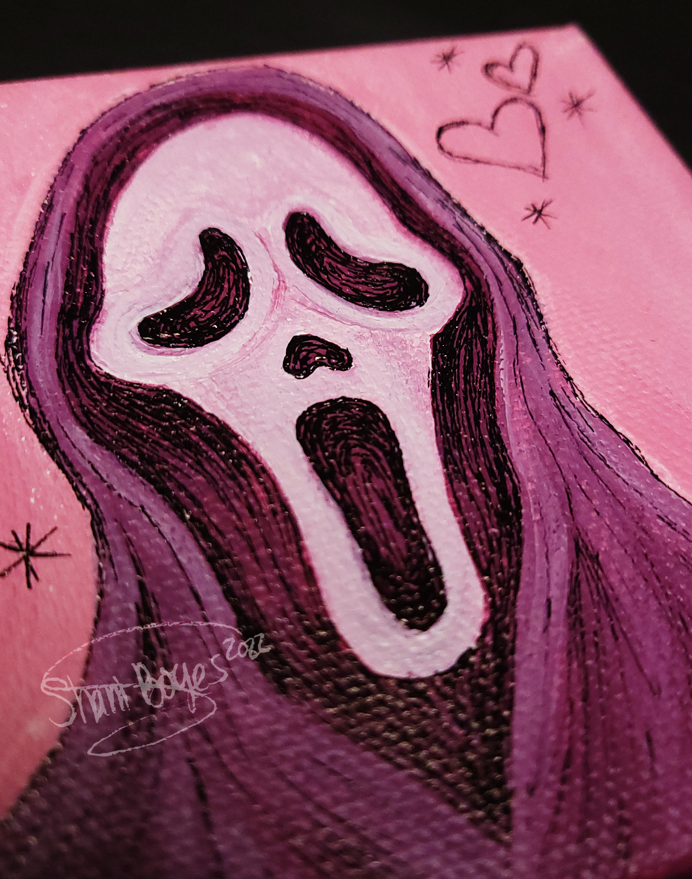 Painting - Pastel Ghostface