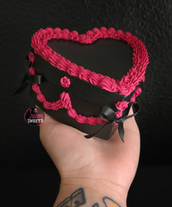 Fake Cake Box - Black & Red