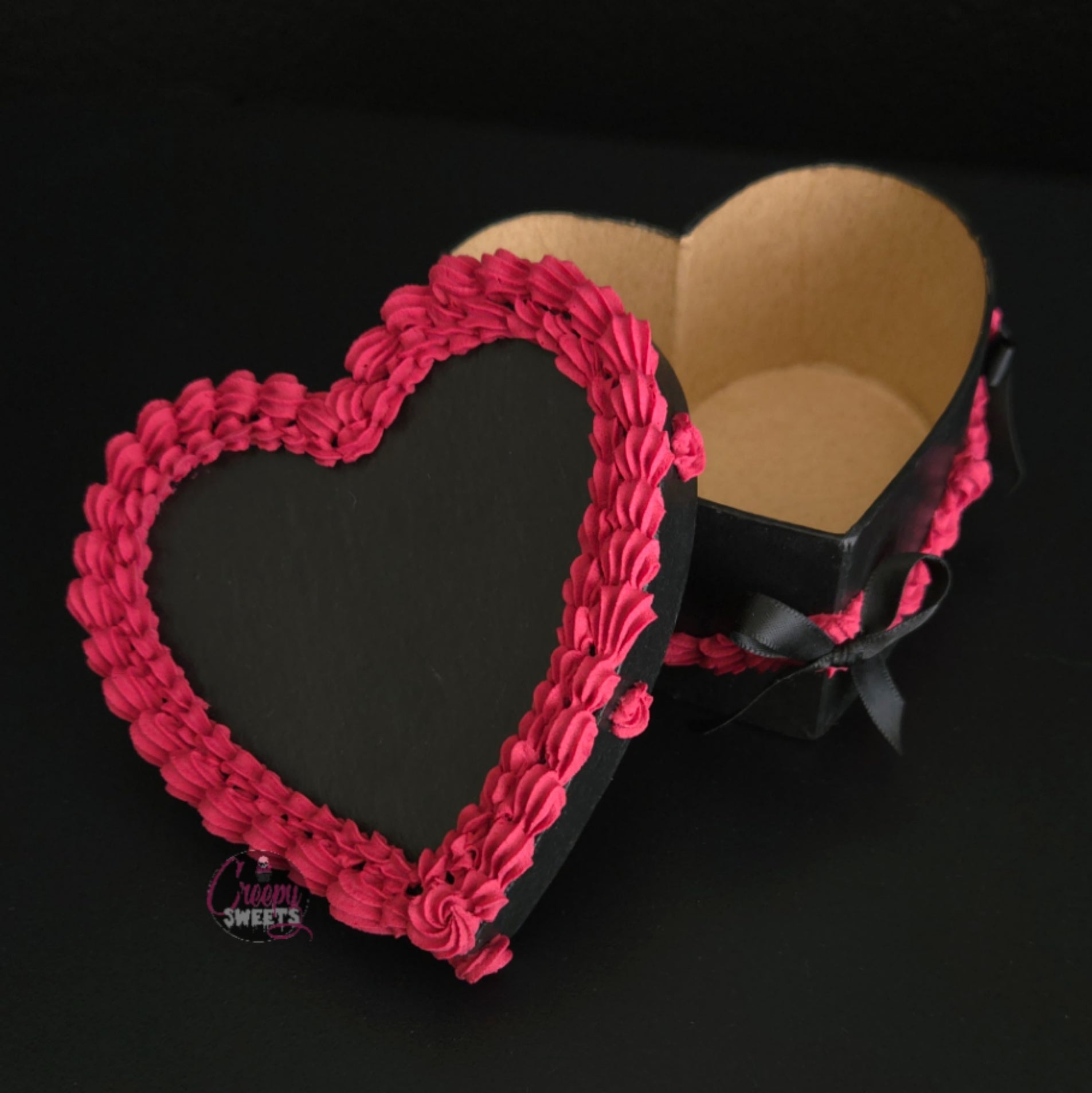 Fake Cake Box - Black & Red